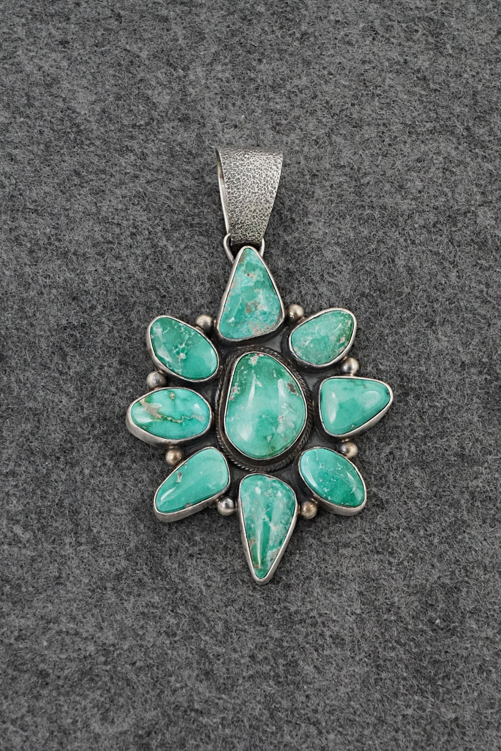 Turquoise & Sterling Silver Pendant - Kathleen Livingston