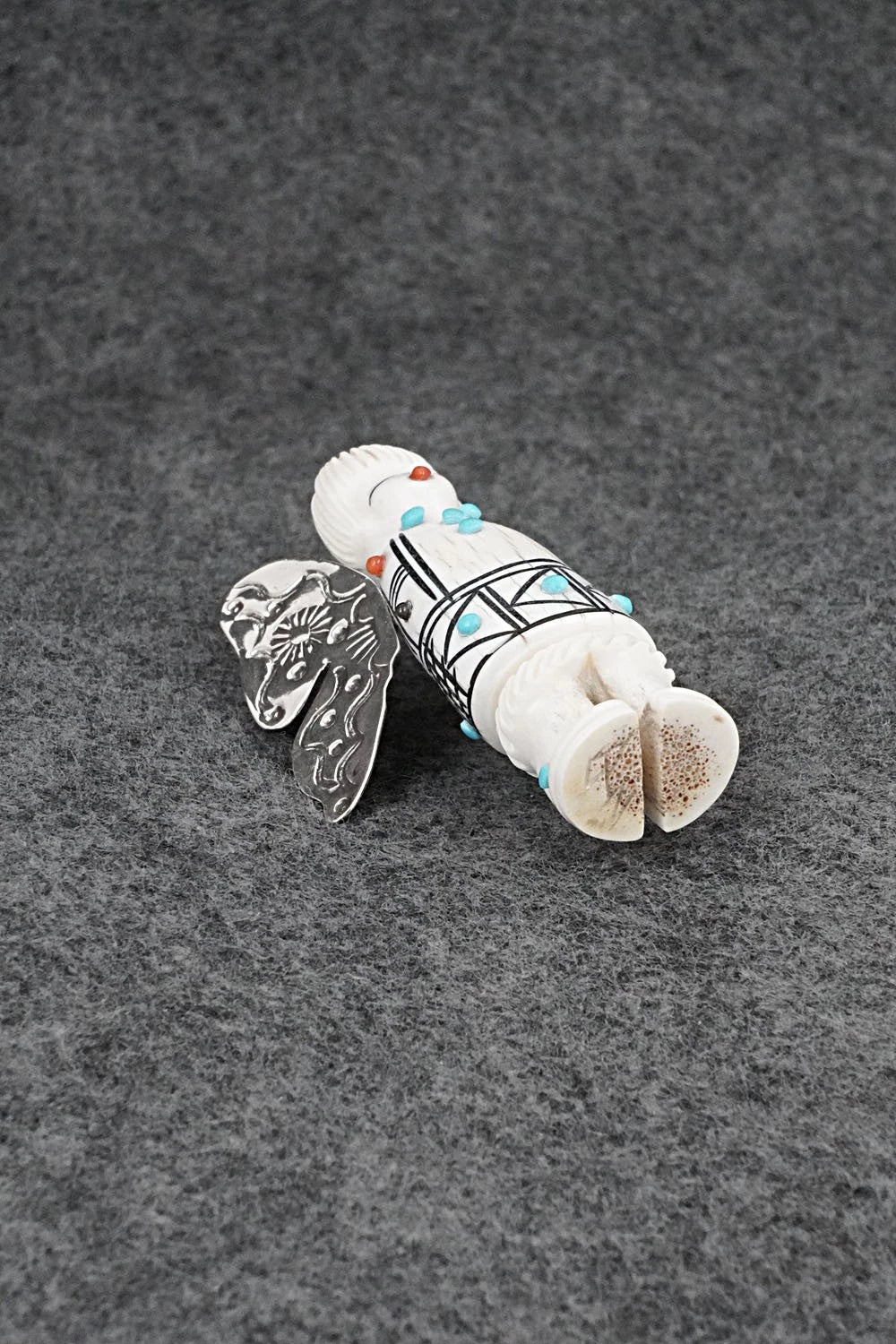 Butterfly Maiden Zuni Fetish Carving - Claudia Peina