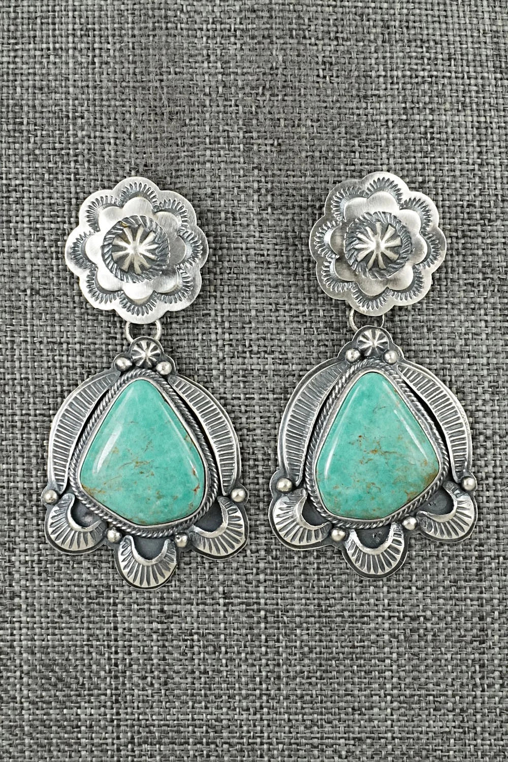 Turquoise & Sterling Silver Earrings - Randy Boyd