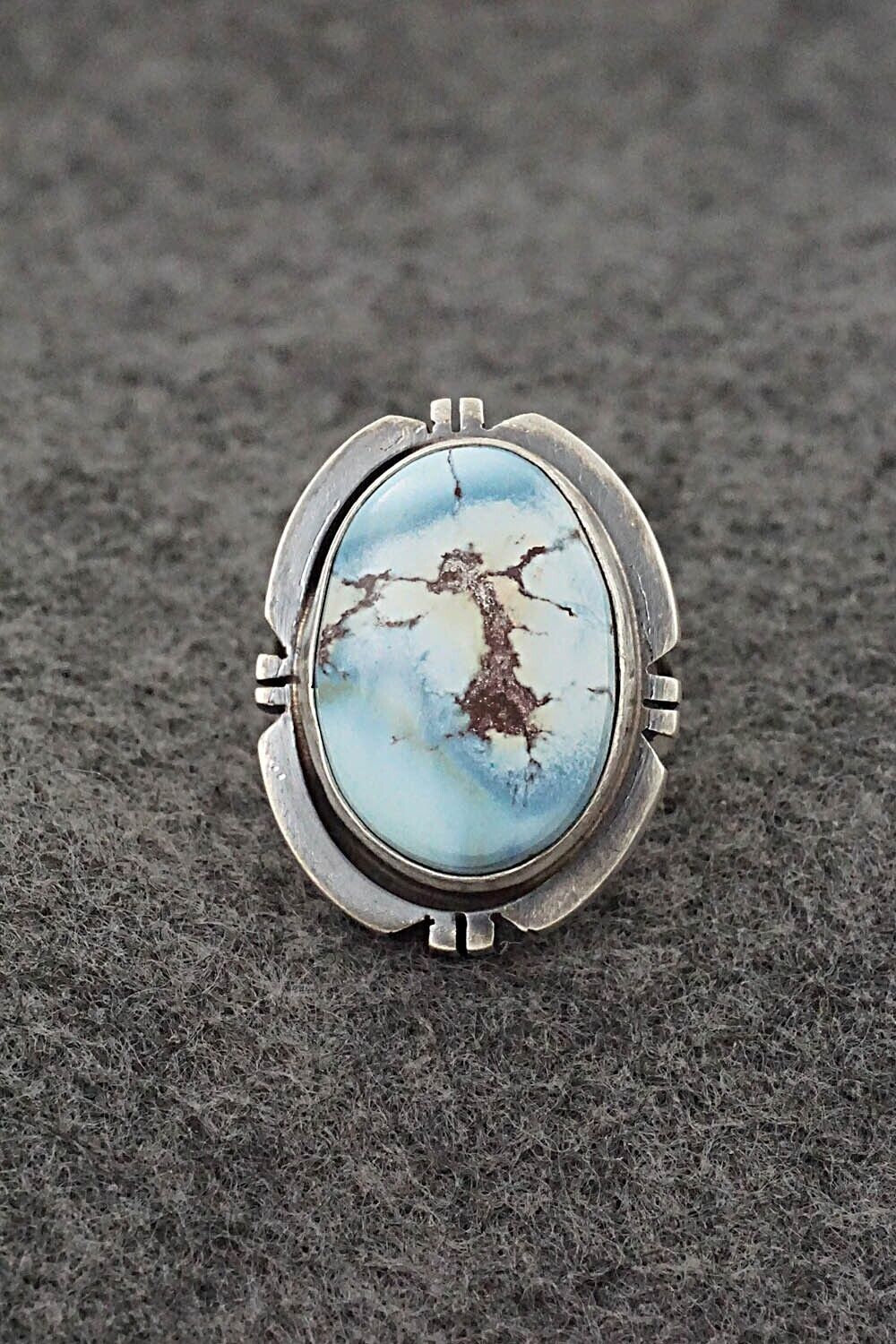 Turquoise & Sterling Silver Ring - Randy Billy - Size 7