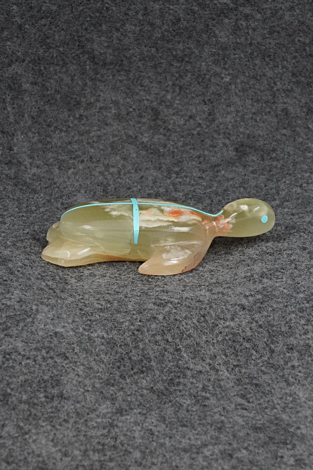Turtle Zuni Fetish Carving - Kenric Laiwakete