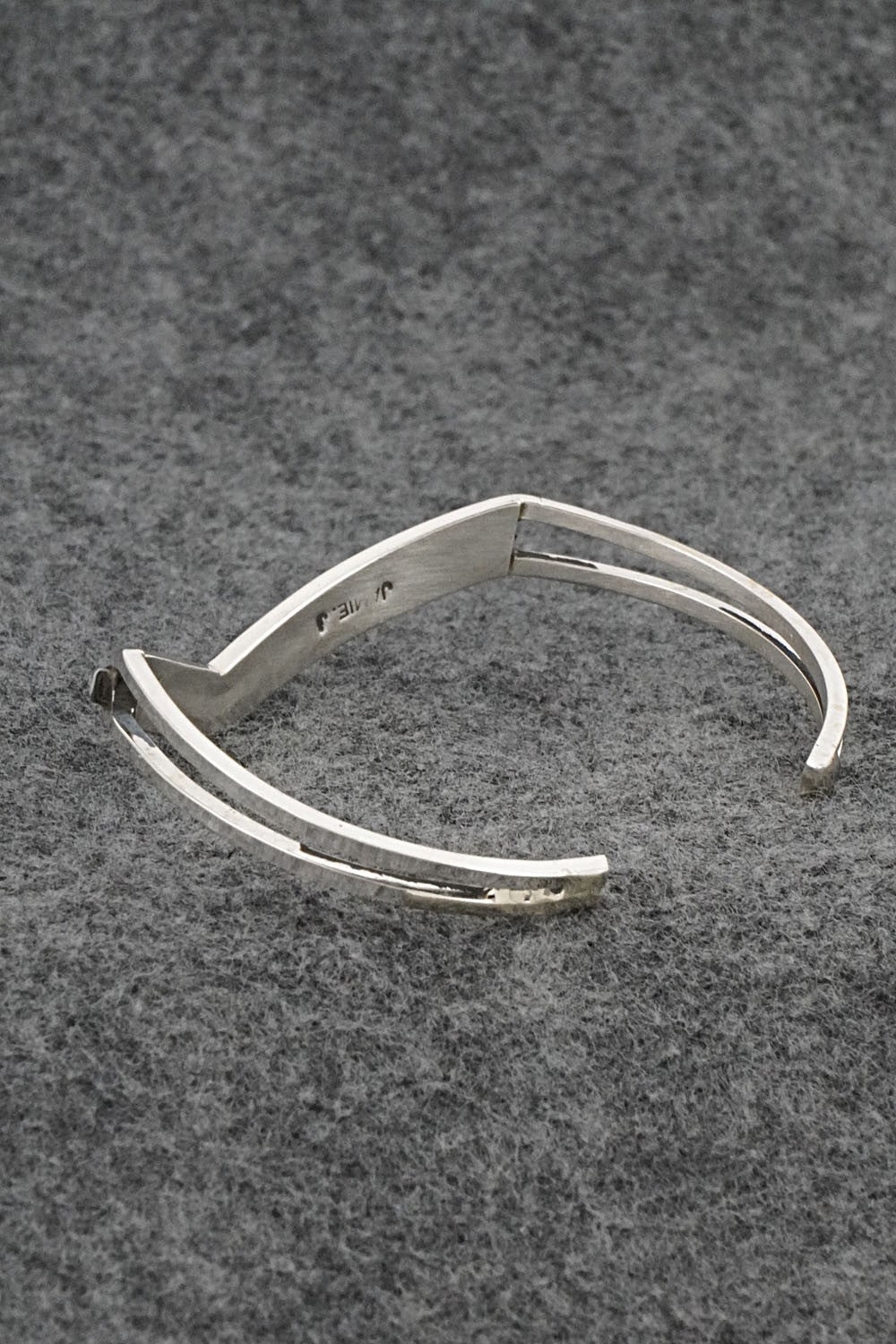 White Buffalo & Sterling Silver Inlay Bracelet - Jamie Johnson