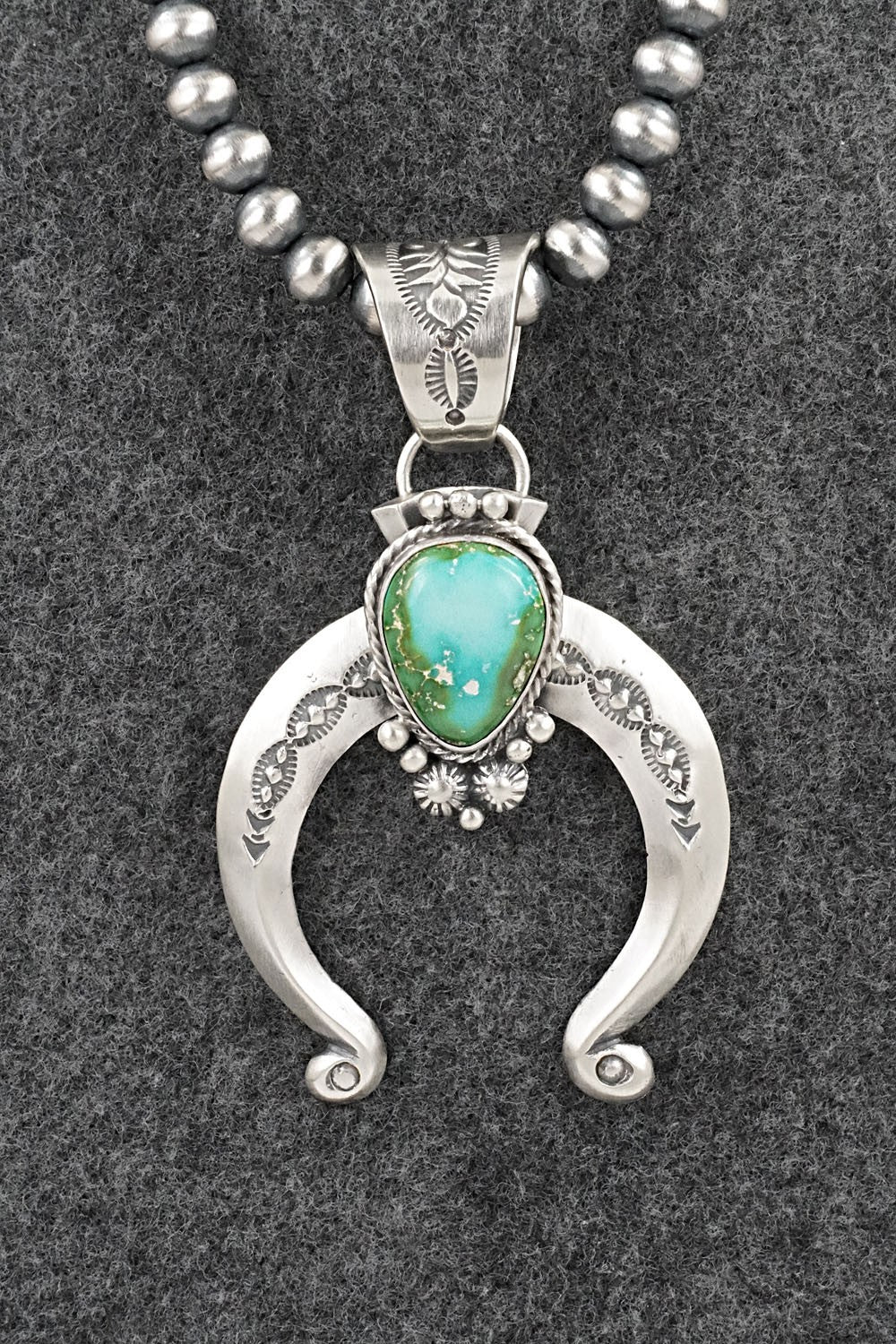 Turquoise & Sterling Silver Necklace - Samuel Yellowhair