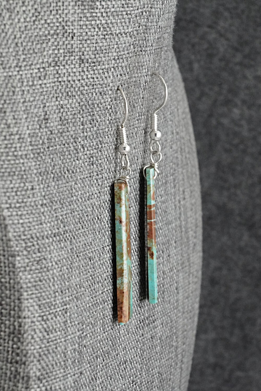 Turquoise & Sterling Silver Earrings - Tammy Nolcot