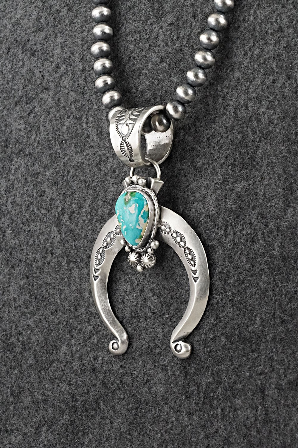 Turquoise & Sterling Silver Necklace - Samuel Yellowhair