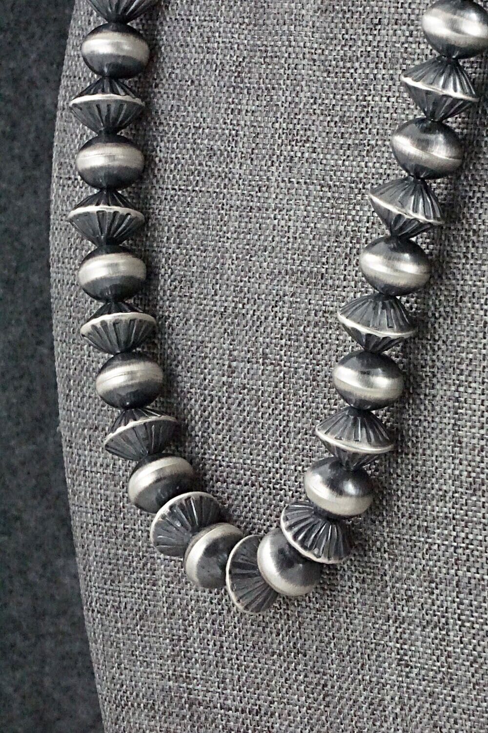 Sterling Silver Navajo Pearl Necklace 20" - Preston Haley