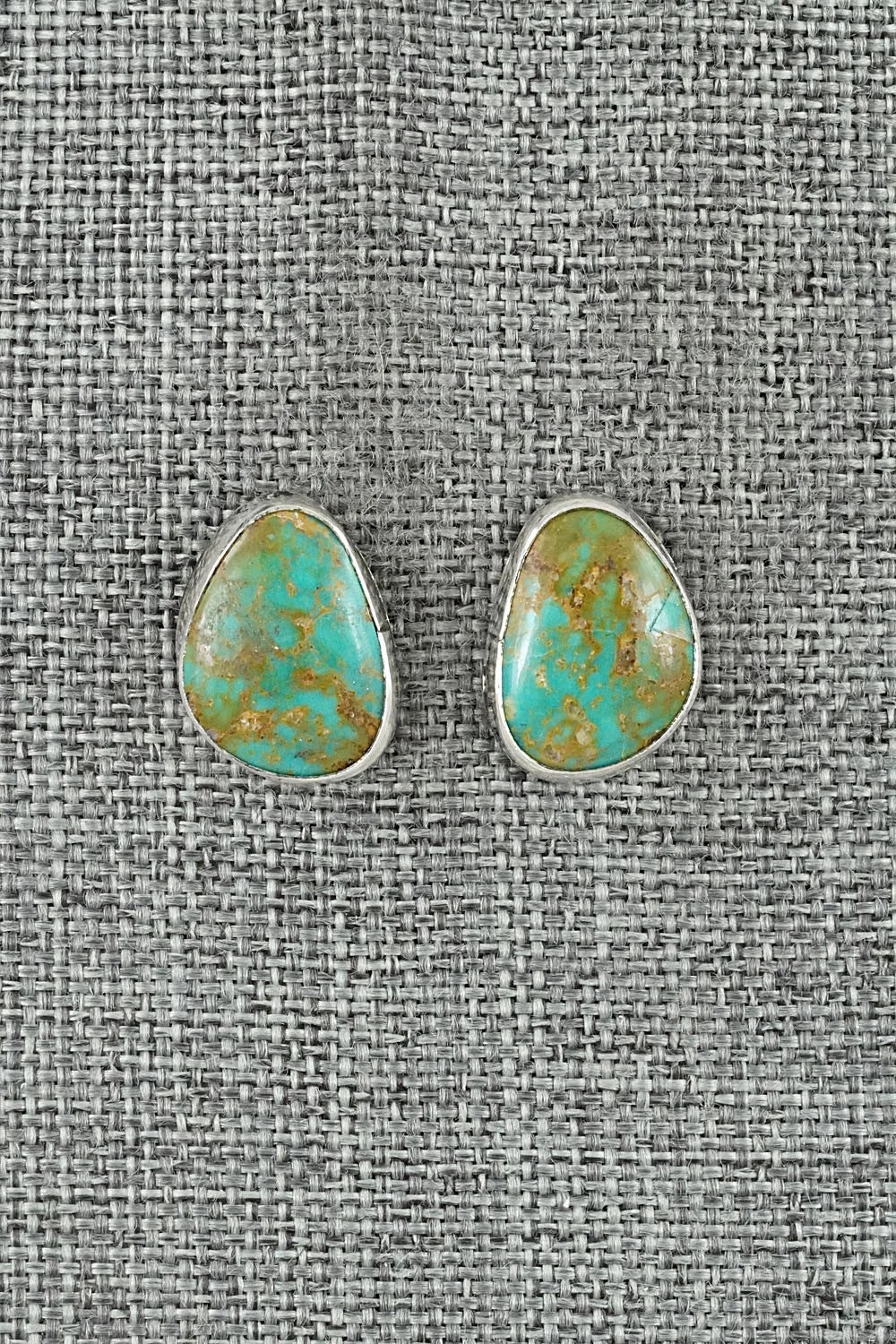 Turquoise & Sterling Silver Earrings - Rosemary Saunders