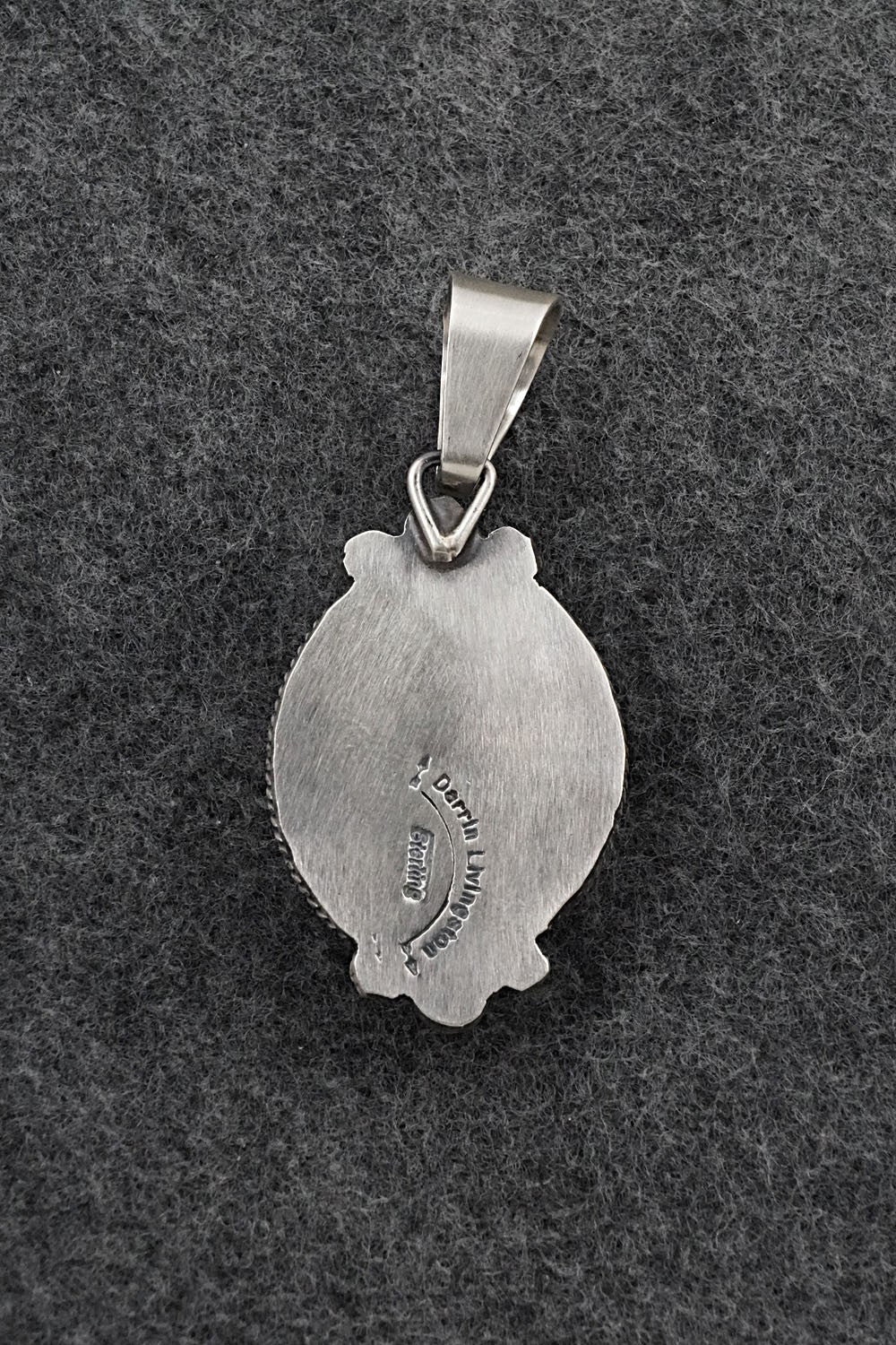 Turquoise & Sterling Silver Pendant - Darrin Livingston