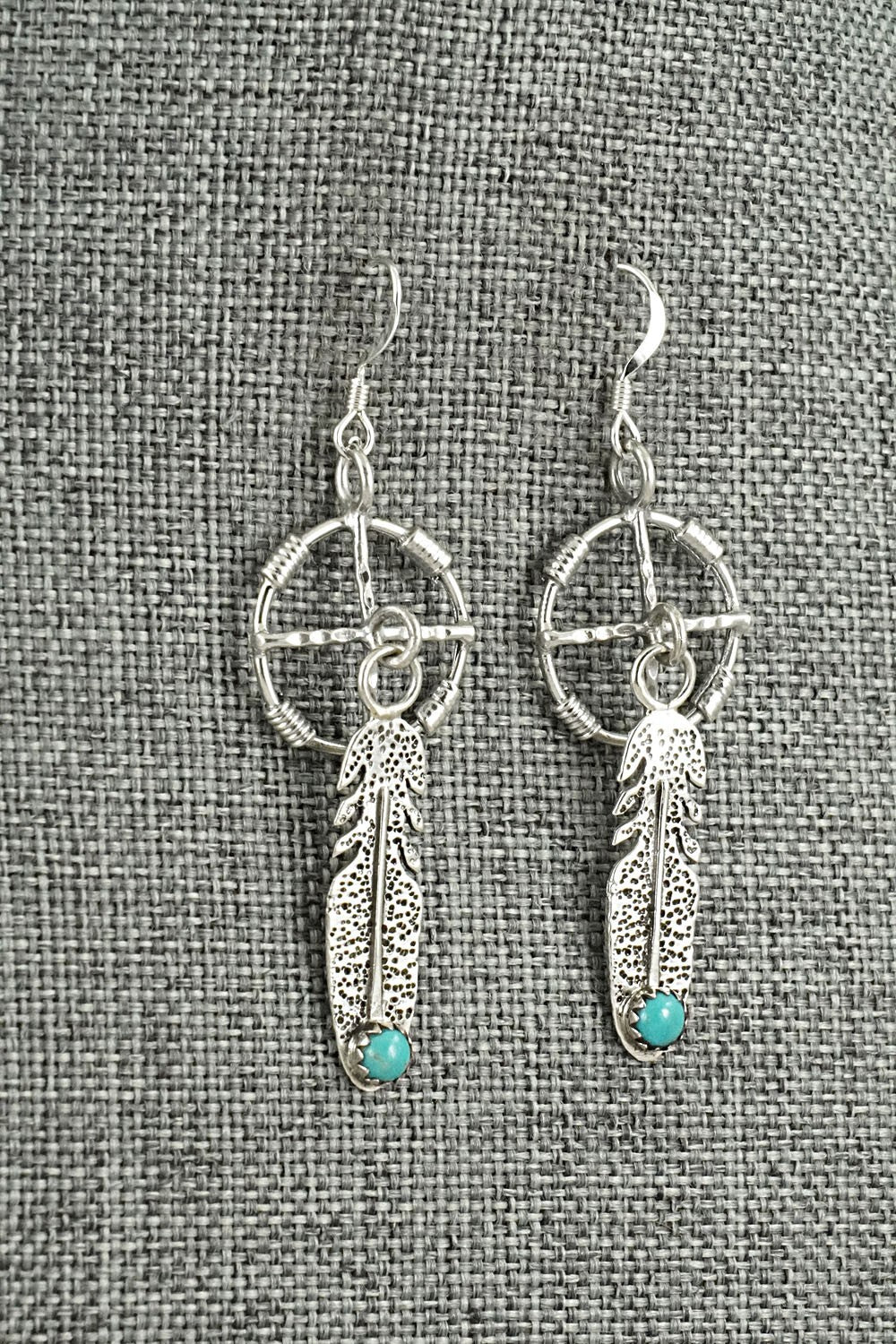 Turquoise & Sterling Silver Earrings - Sharon McCarthy