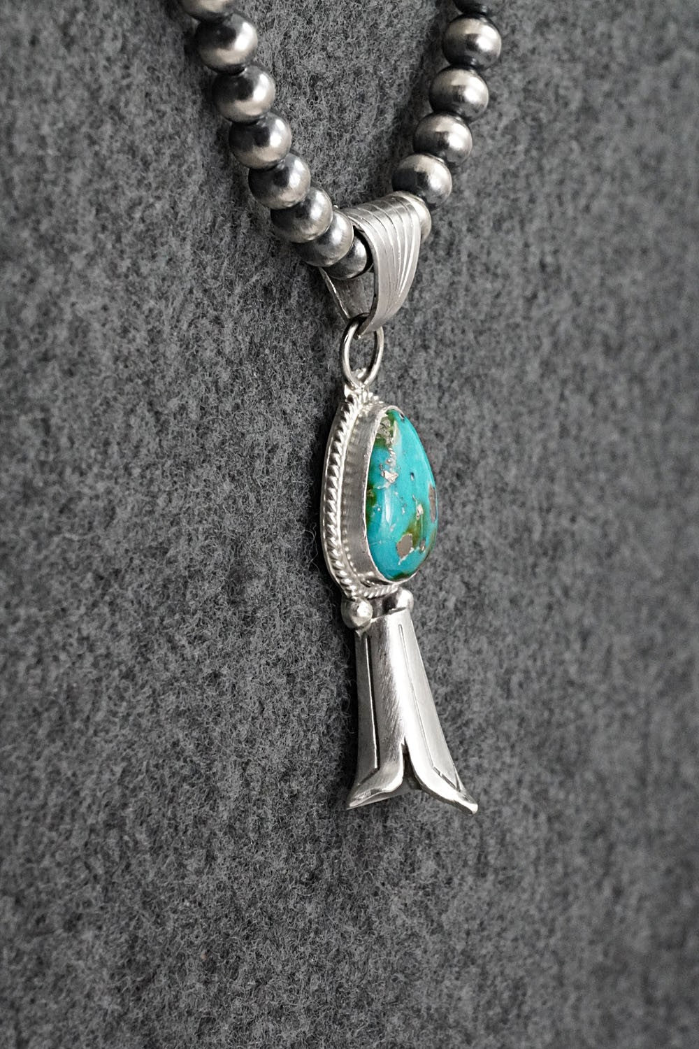 Turquoise & Sterling Silver Necklace - Samuel Yellowhair