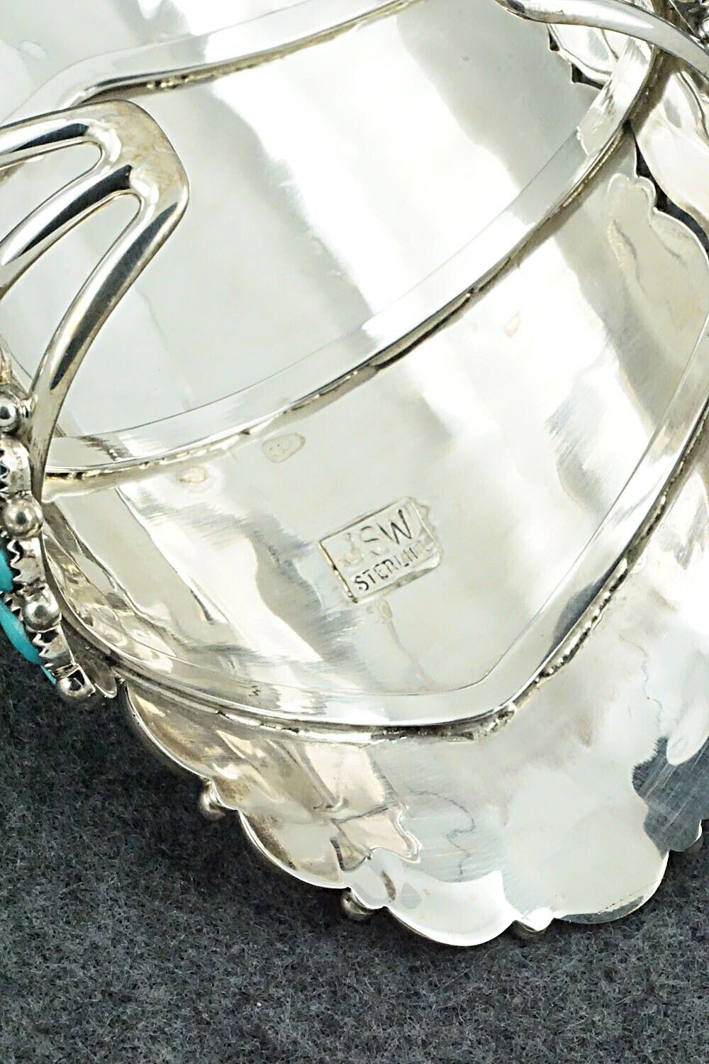 Turquoise & Sterling Silver Bracelet - Justin Wilson