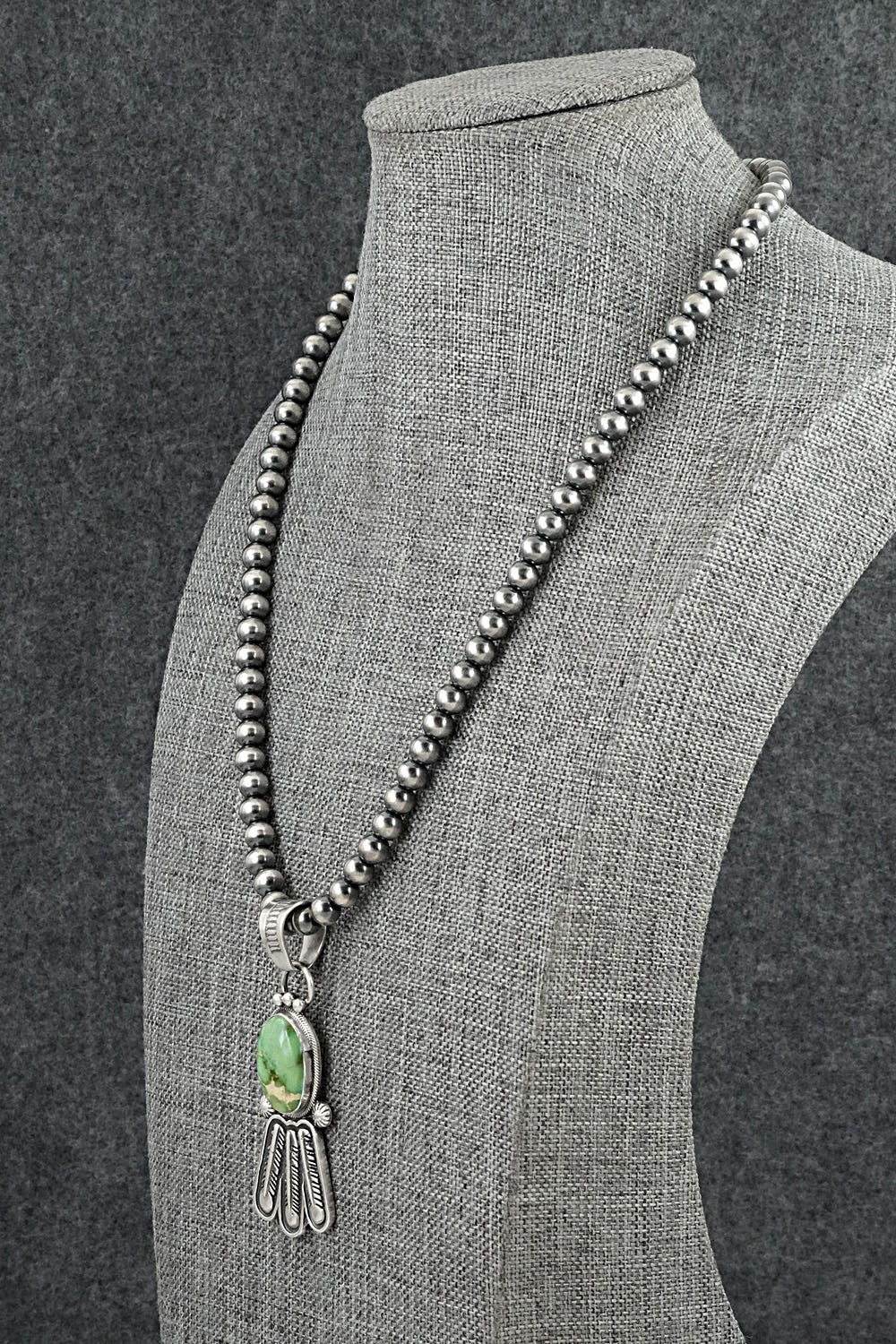 Turquoise & Sterling Silver Necklace - Verley Betone