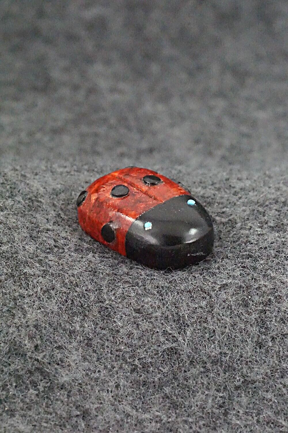 Ladybug Zuni Fetish Carving - Reynold Lunasee