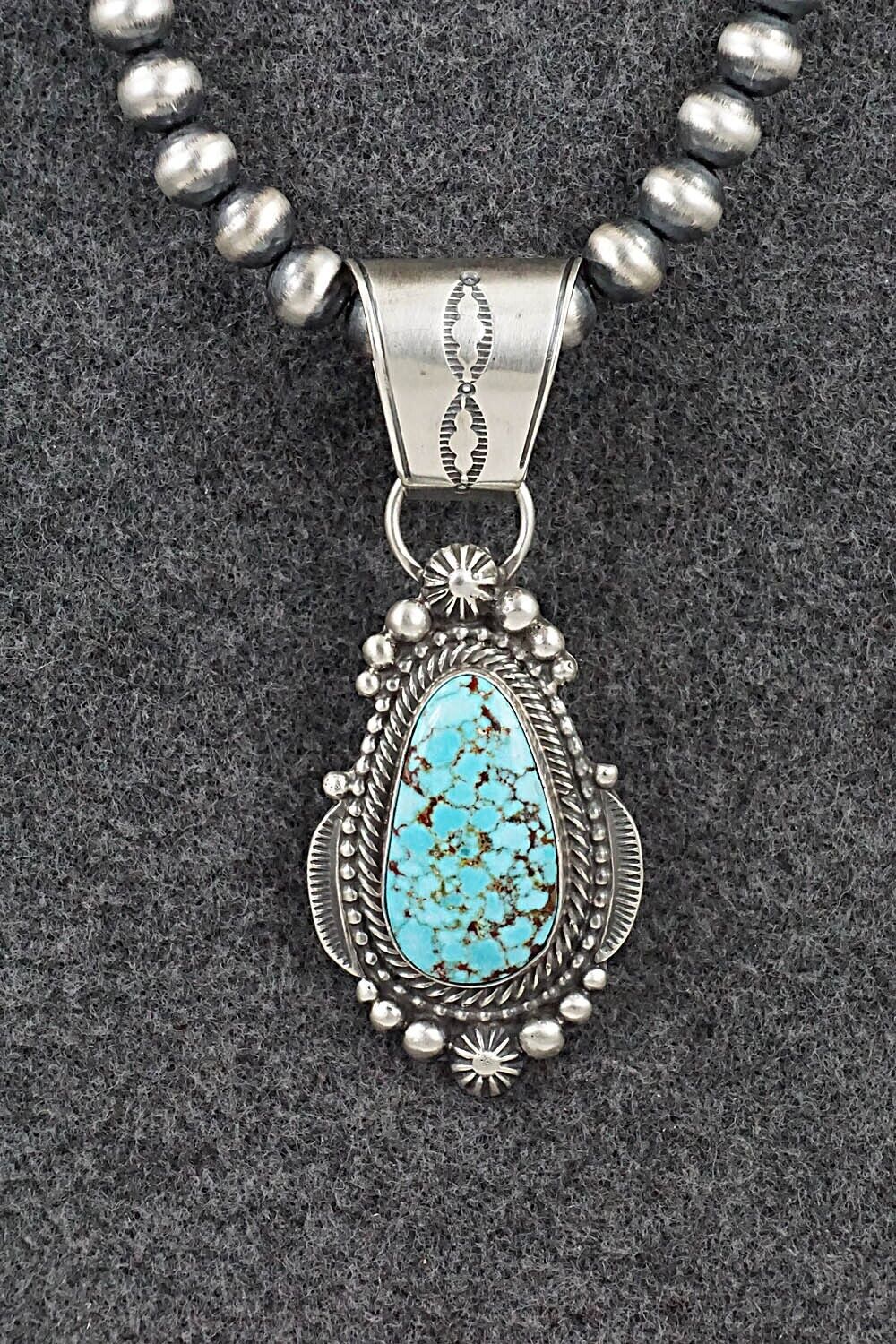 Turquoise & Sterling Silver Necklace - Tom Lewis