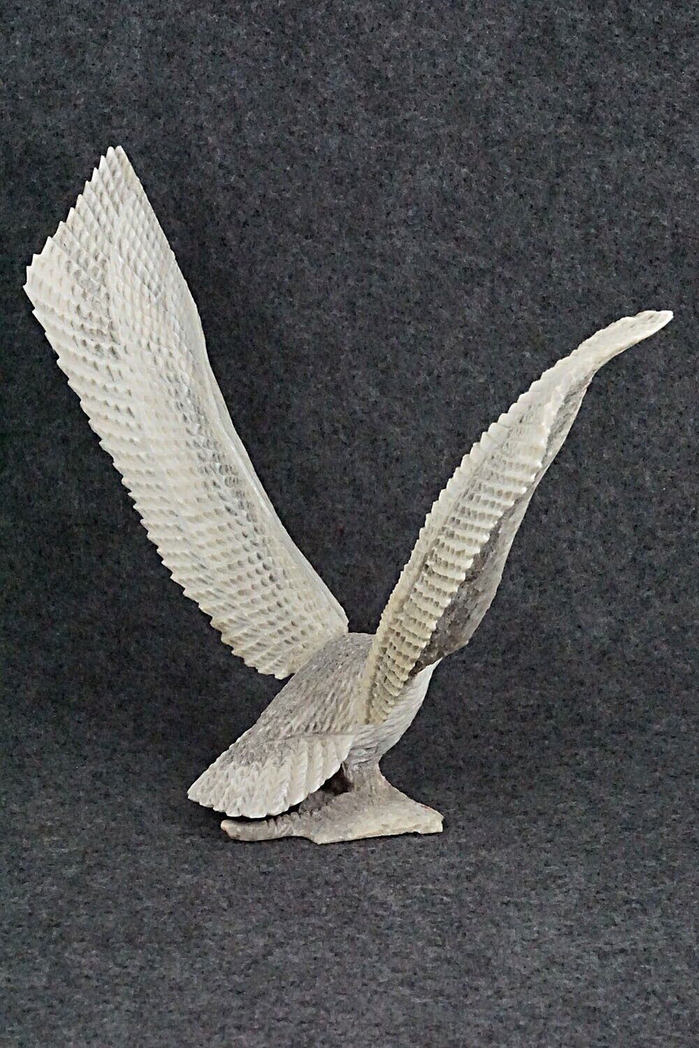 Eagle Zuni Fetish Carving - Todd Lowsayatee