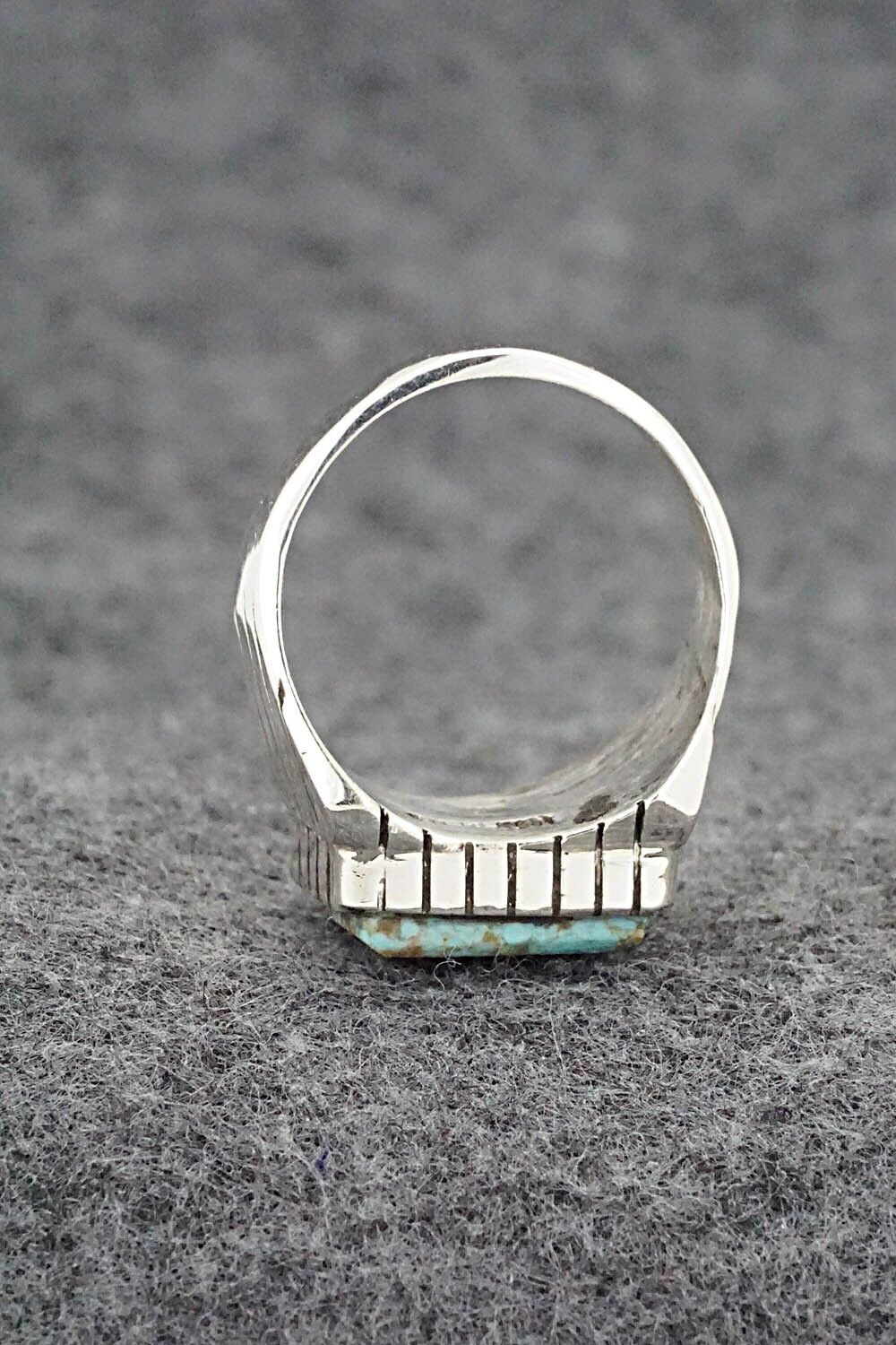 Turquoise & Sterling Silver Ring - Trevor Jack - Size 10.25