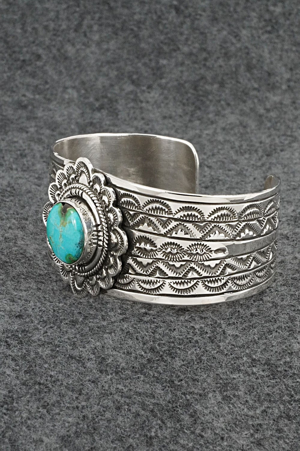 Turquoise & Sterling Silver Bracelet - Eula Wylie