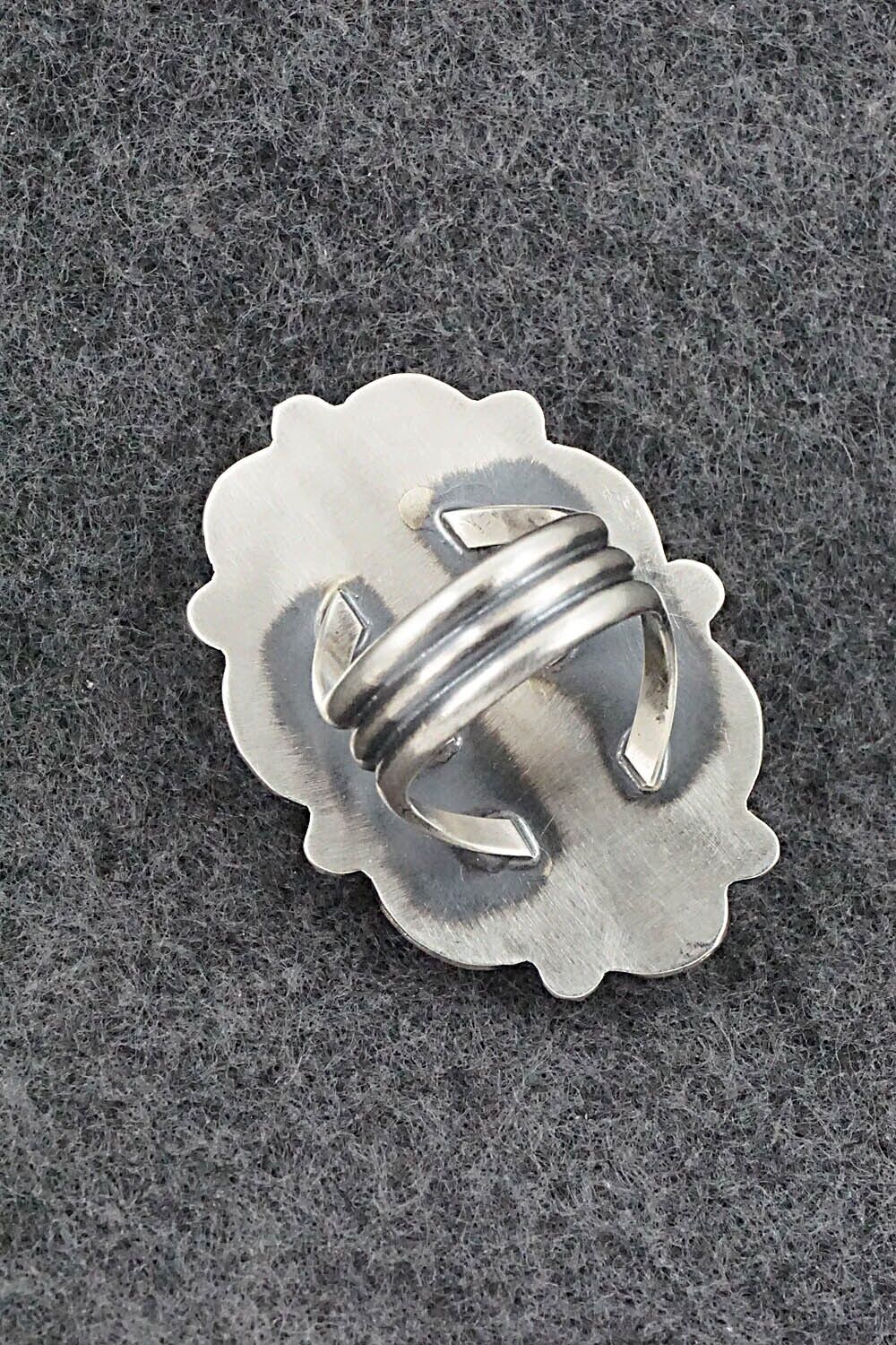Turquoise & Sterling Silver Ring - Raymond Delgarito - Size 7