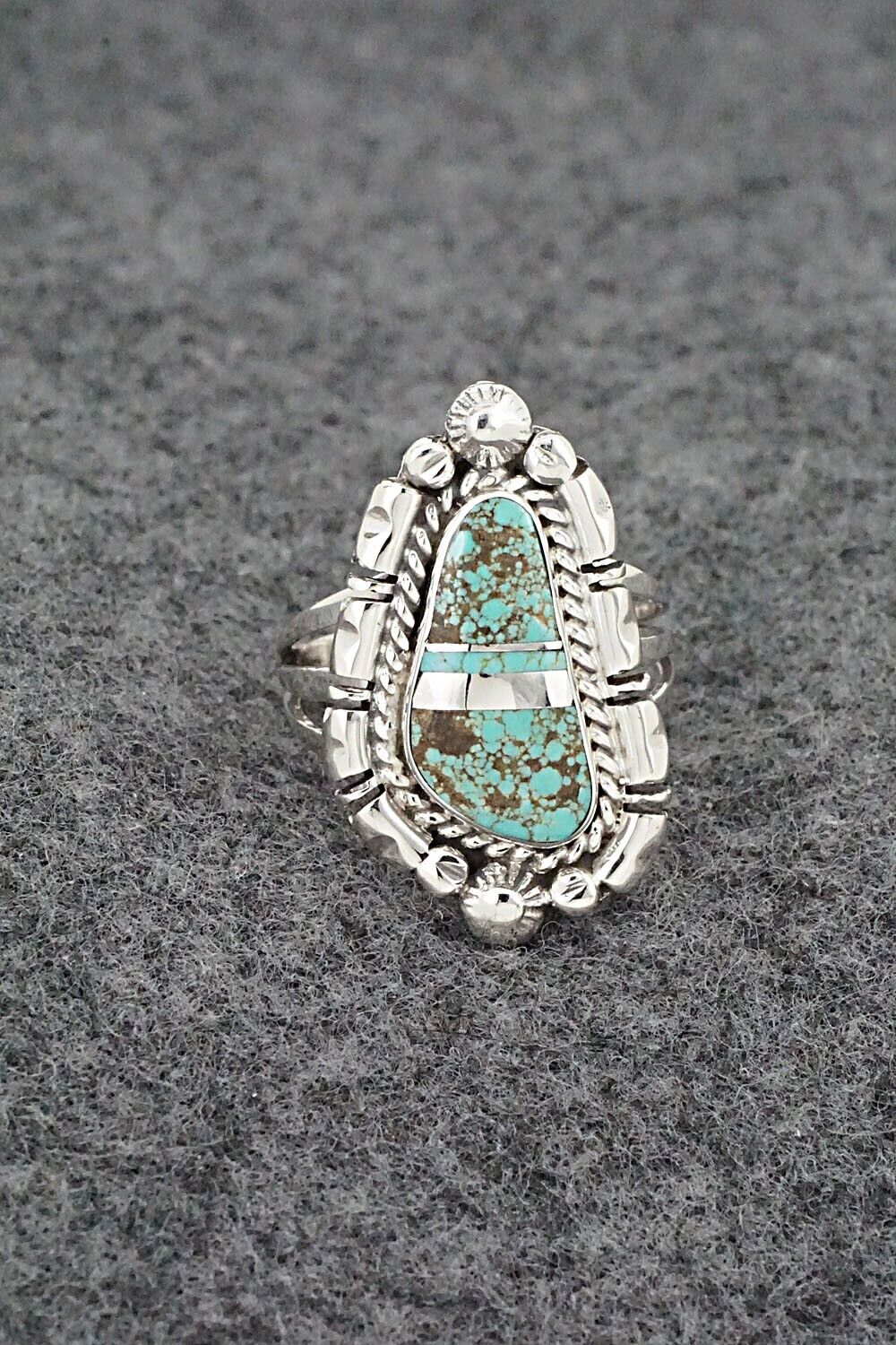 Turquoise & Sterling Silver Ring - James Manygoats - Size 6.25