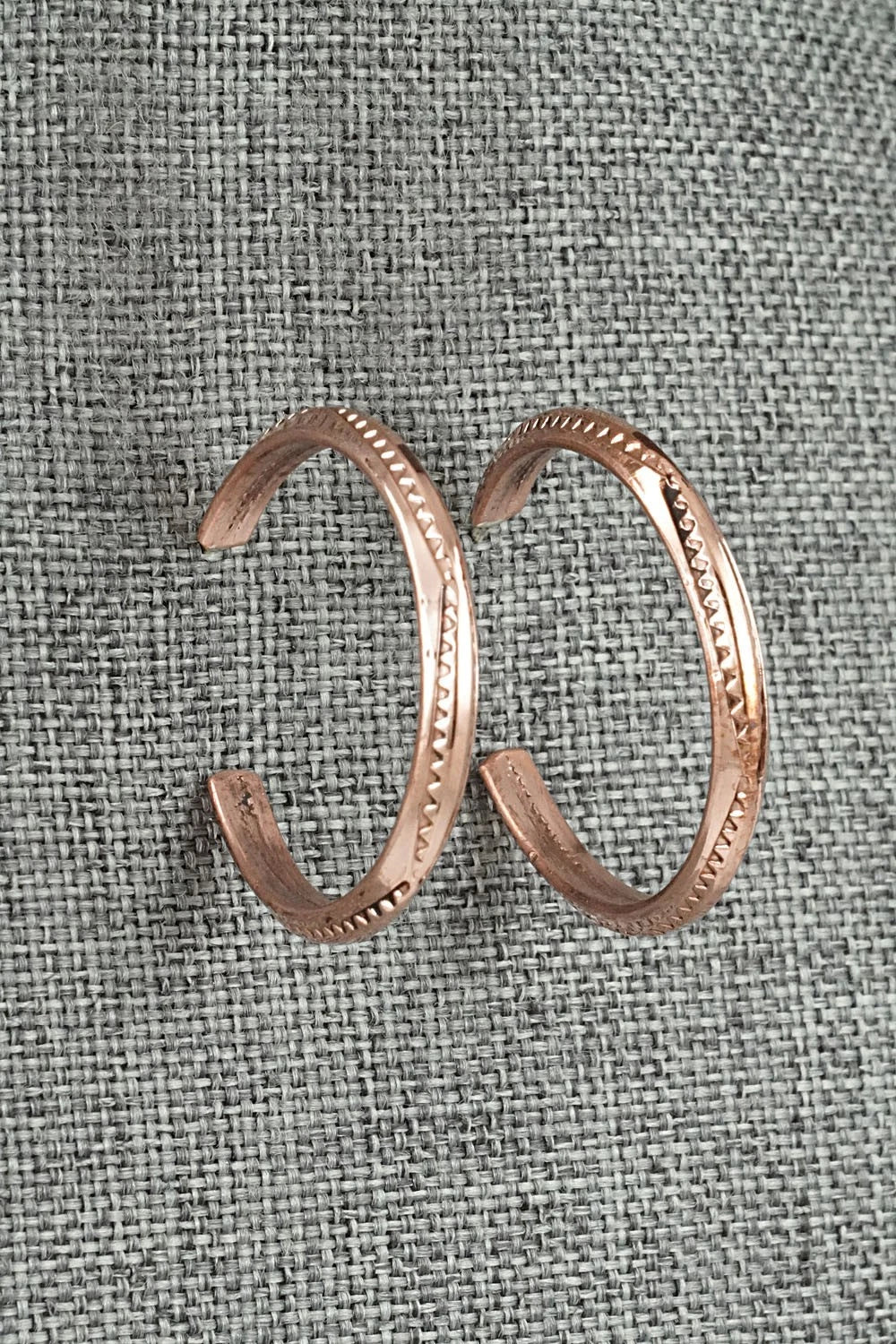 Copper Hoop Earrings - Elaine Tahe
