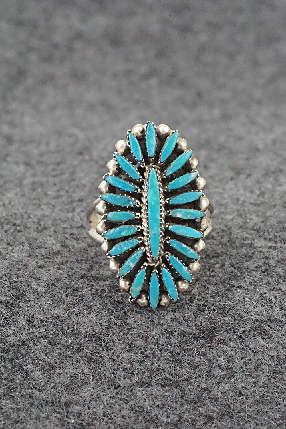 Turquoise & Sterling Silver Ring - Lorena Peina - Size 7