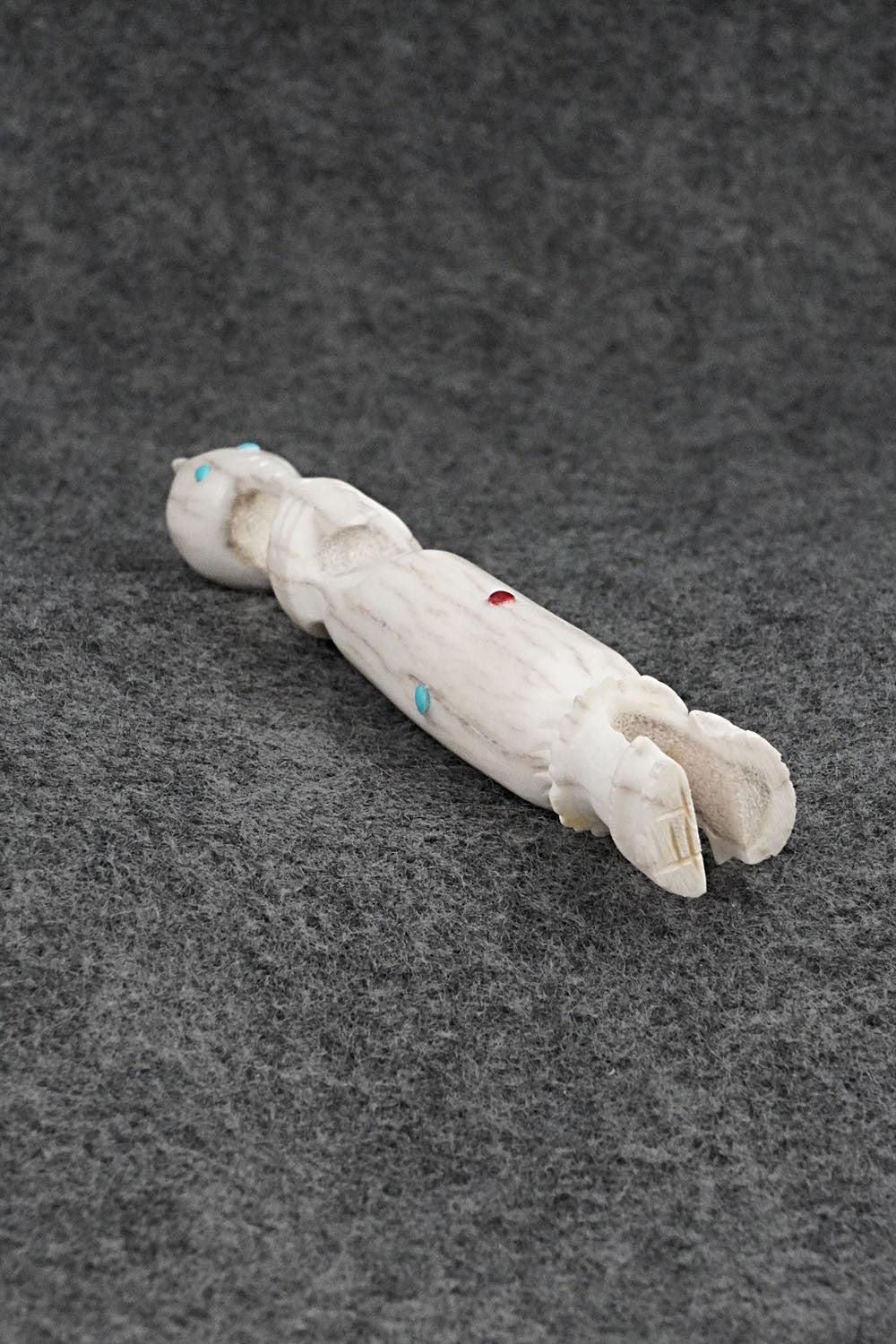 Flute Player Zuni Fetish Carving - Ethan Lowsayate