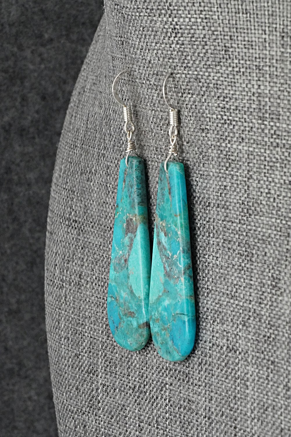 Turquoise & Sterling Silver Earrings - Tammy Nolcot
