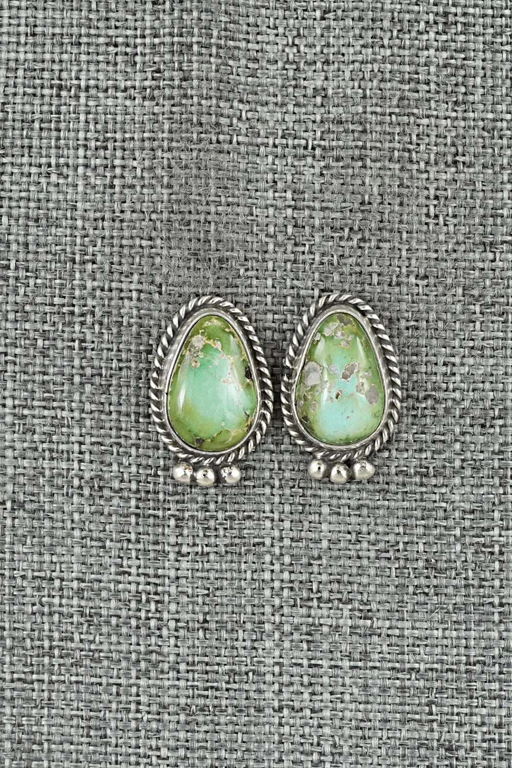 Turquoise & Sterling Silver Earrings - Rosemary Saunders