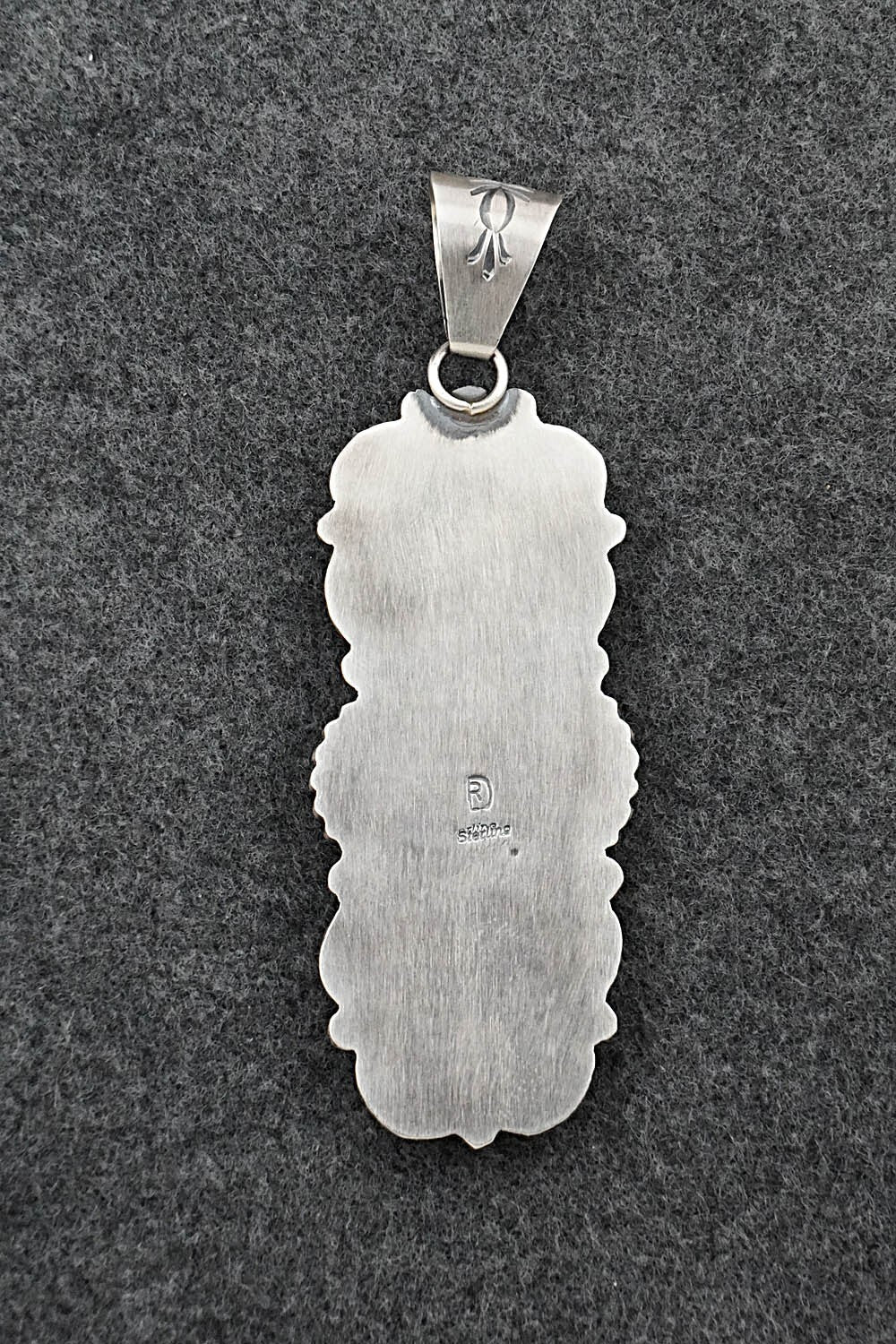 Turquoise & Sterling Silver Pendant - Raymond Delgarito