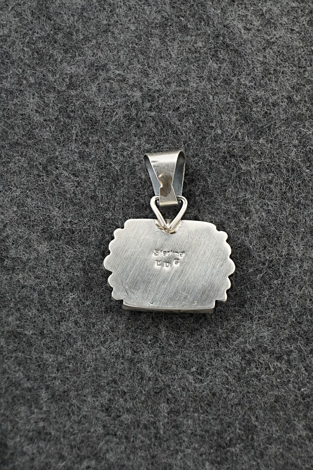 Turquoise & Sterling Silver Pendant - Eugene Gruber