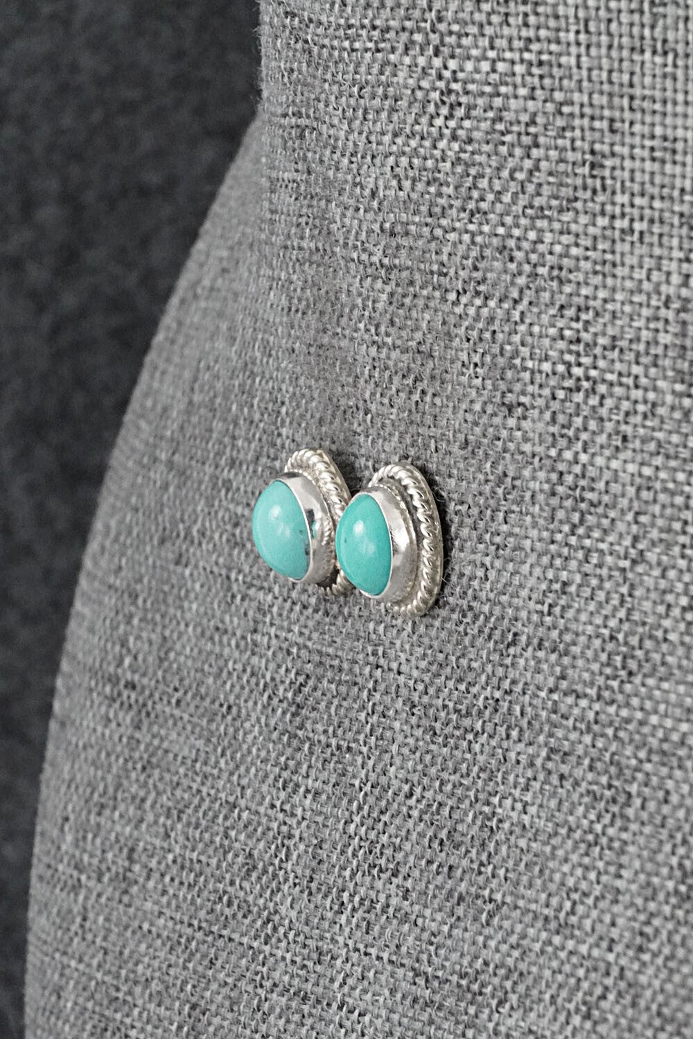 Turquoise & Sterling Silver Earrings - Byron Begay