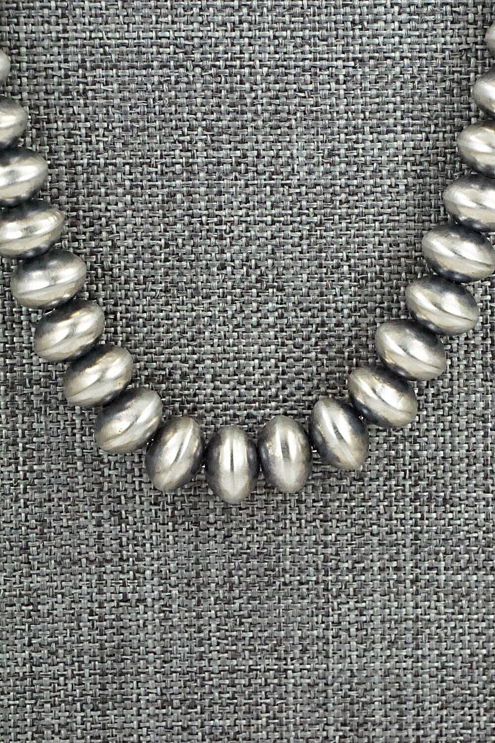 Sterling Silver Navajo Pearl Necklace 30" - Bryannen Halwood