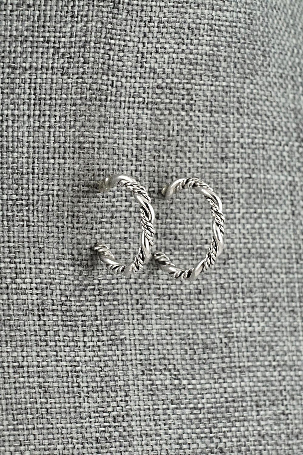 Sterling Silver Hoop Earrings - Elaine Tahe