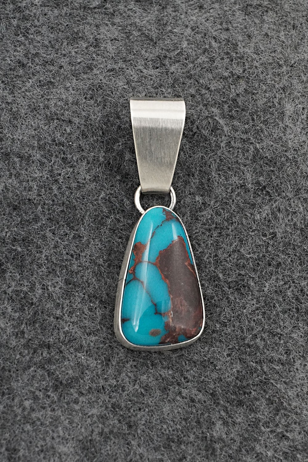 Turquoise & Sterling Silver Pendant - Rena Begay
