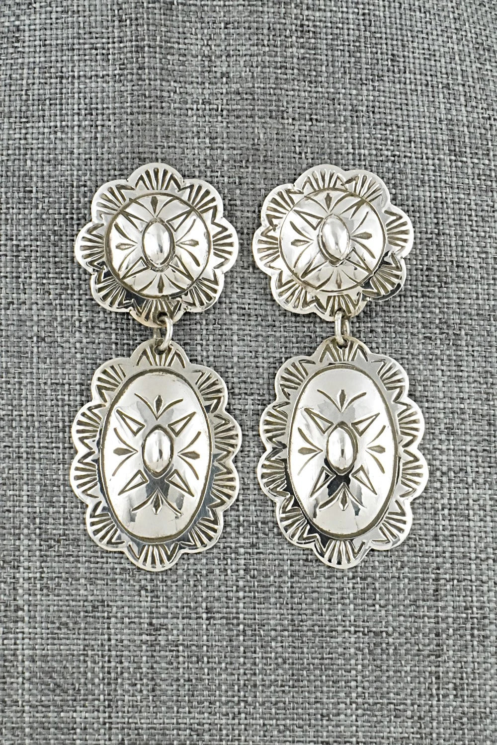 Sterling Silver Earrings - Bertha Begay