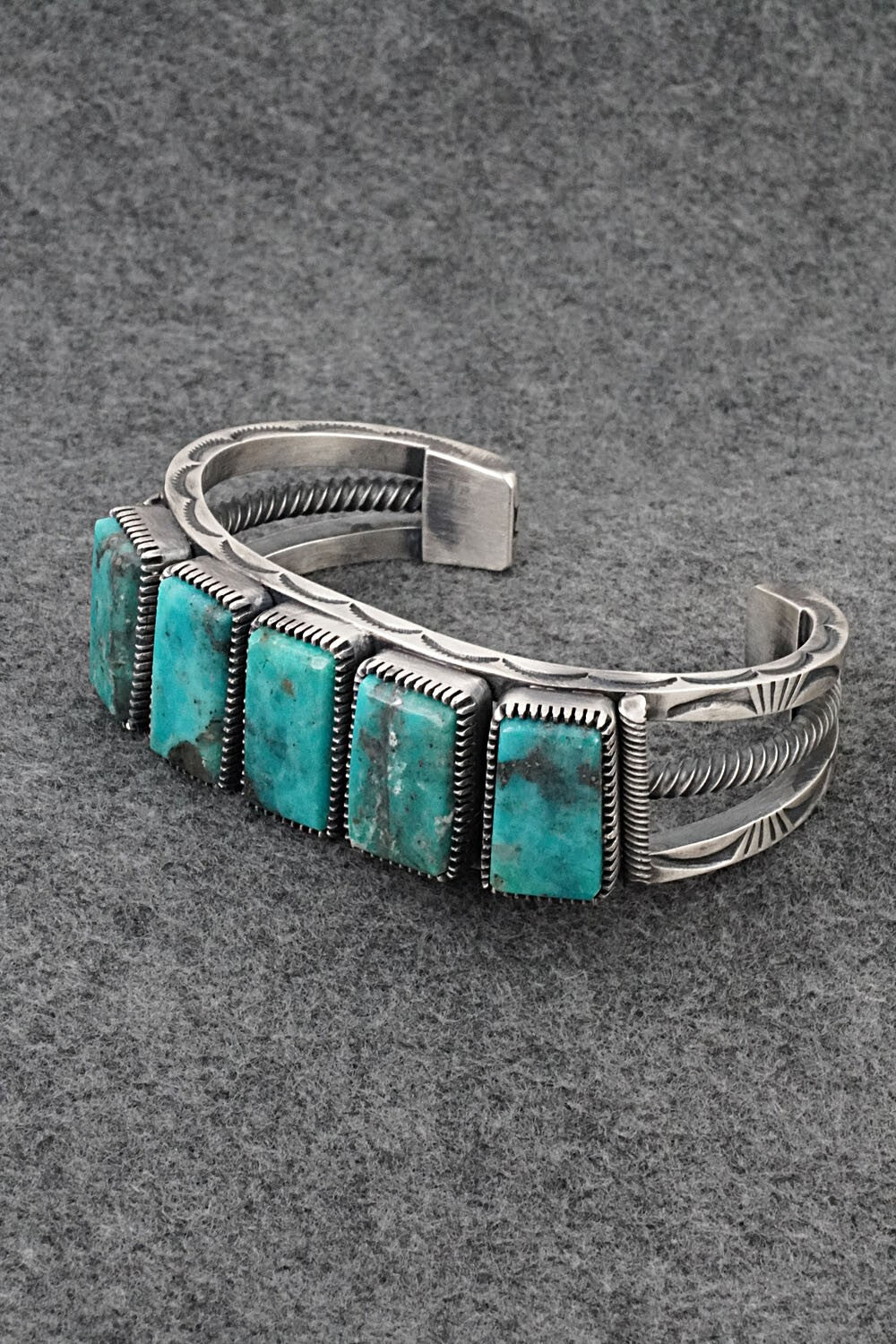 Turquoise & Sterling Silver Bracelet - Mark Yazzie