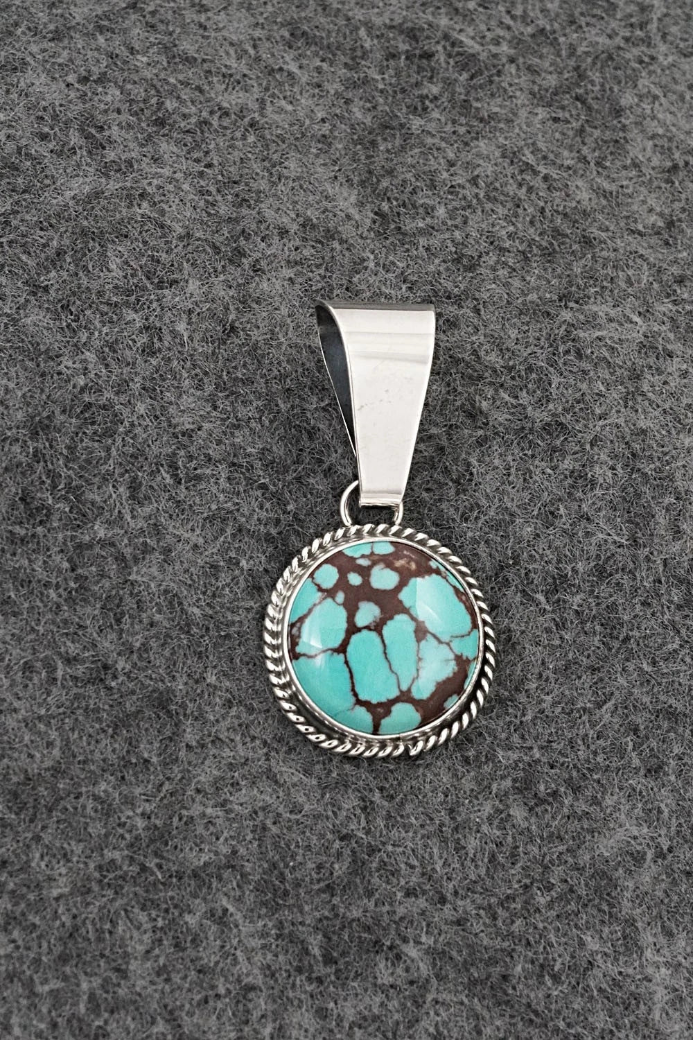 Turquoise & Sterling Silver Pendant - Eugene Gruber