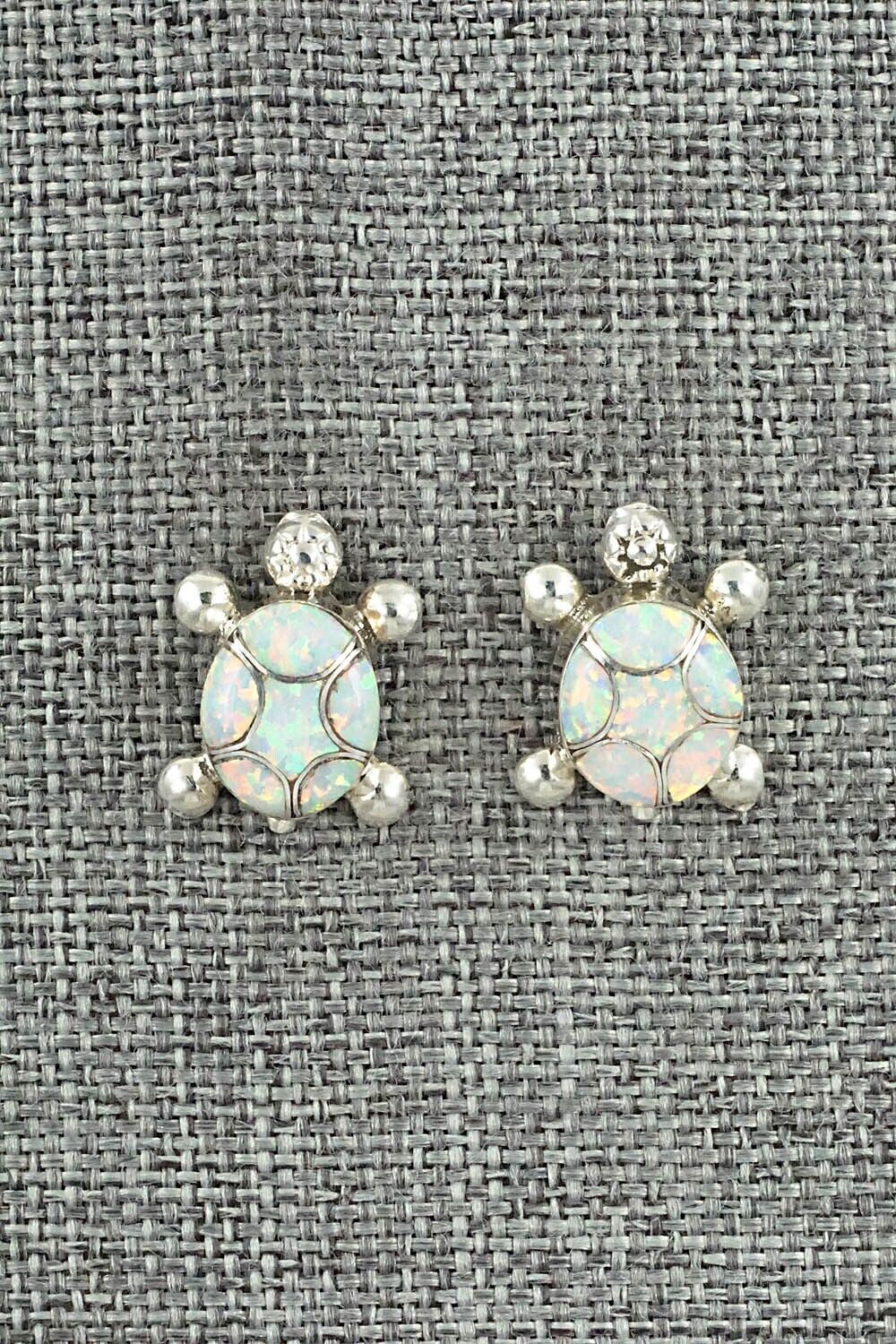 Opalite & Sterling Silver Earrings - Amelida Peynetsa