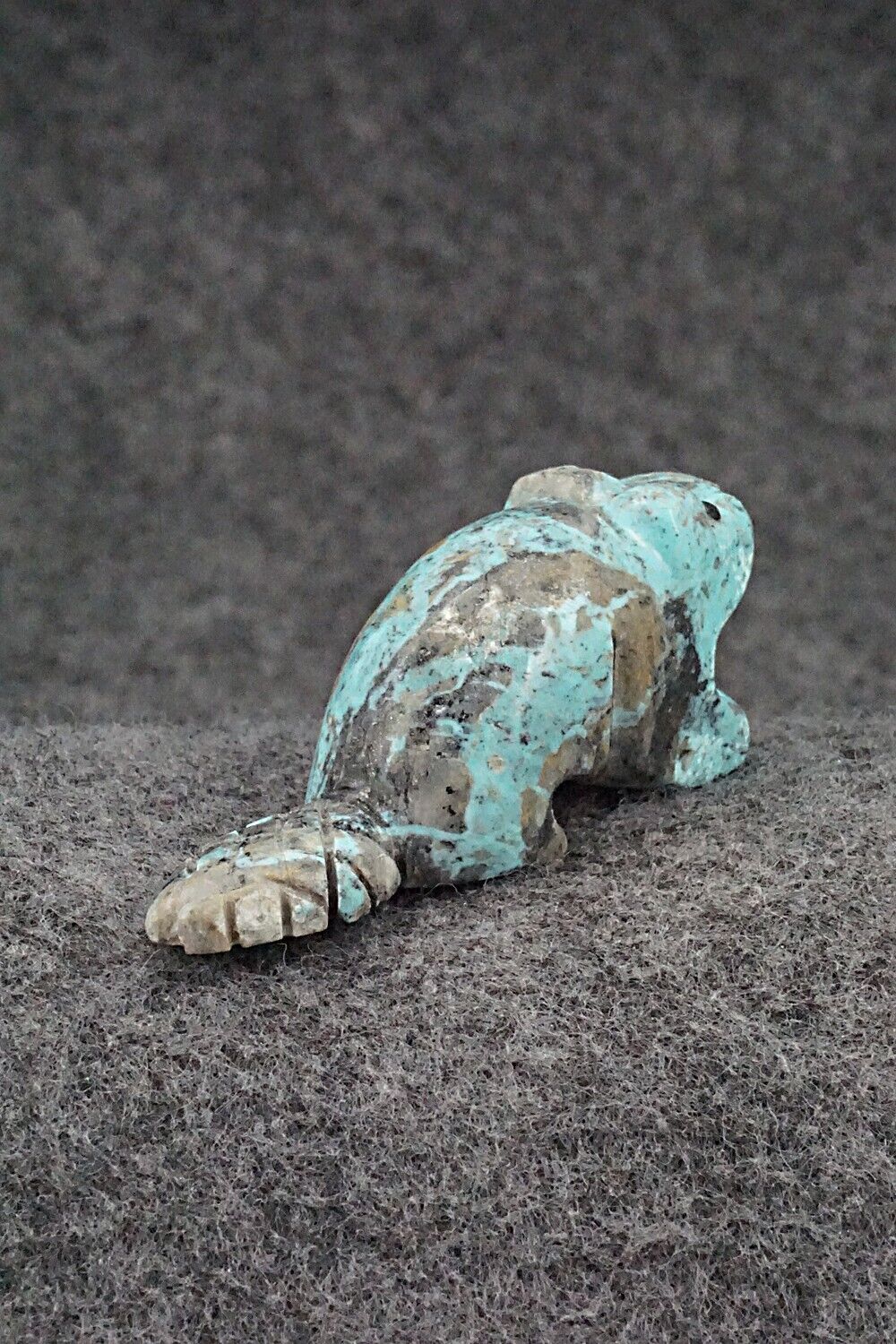Beaver Zuni Fetish Carving - Reynold Lunasee