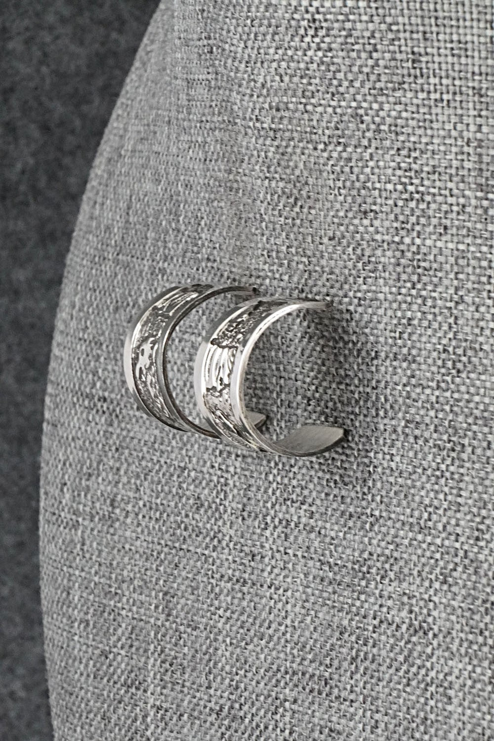 Sterling Silver Hoop Earrings - Elaine Becenti