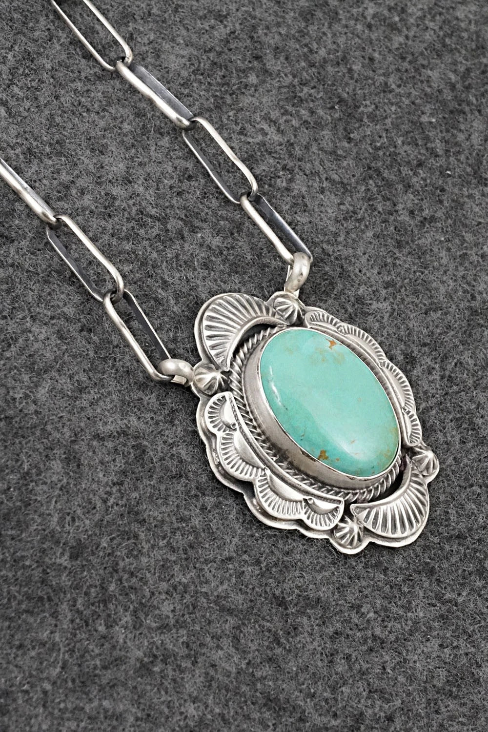 Turquoise & Sterling Silver Necklace - Randy Boyd