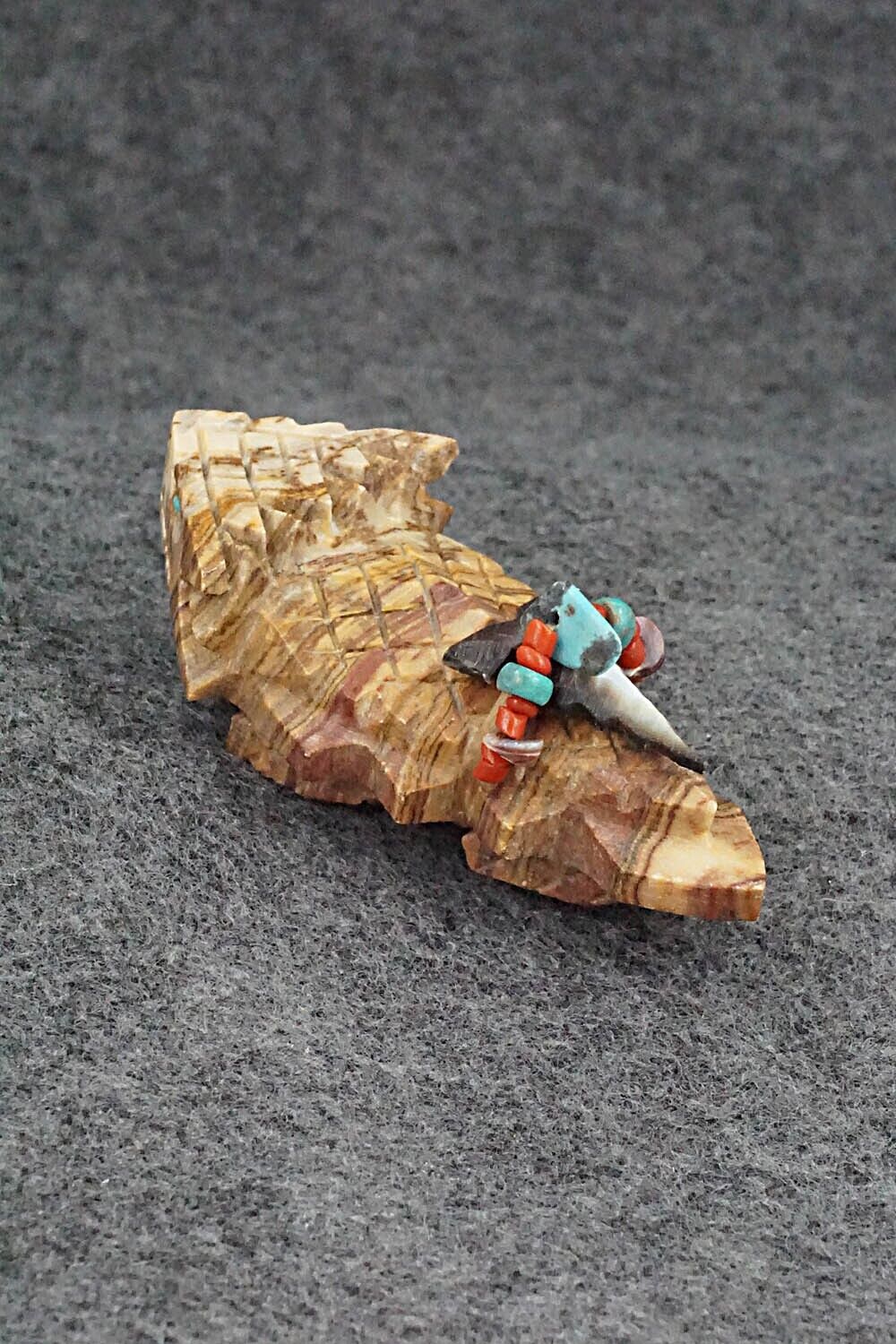 Horned Toad Zuni Fetish Carving - Douglas Martza