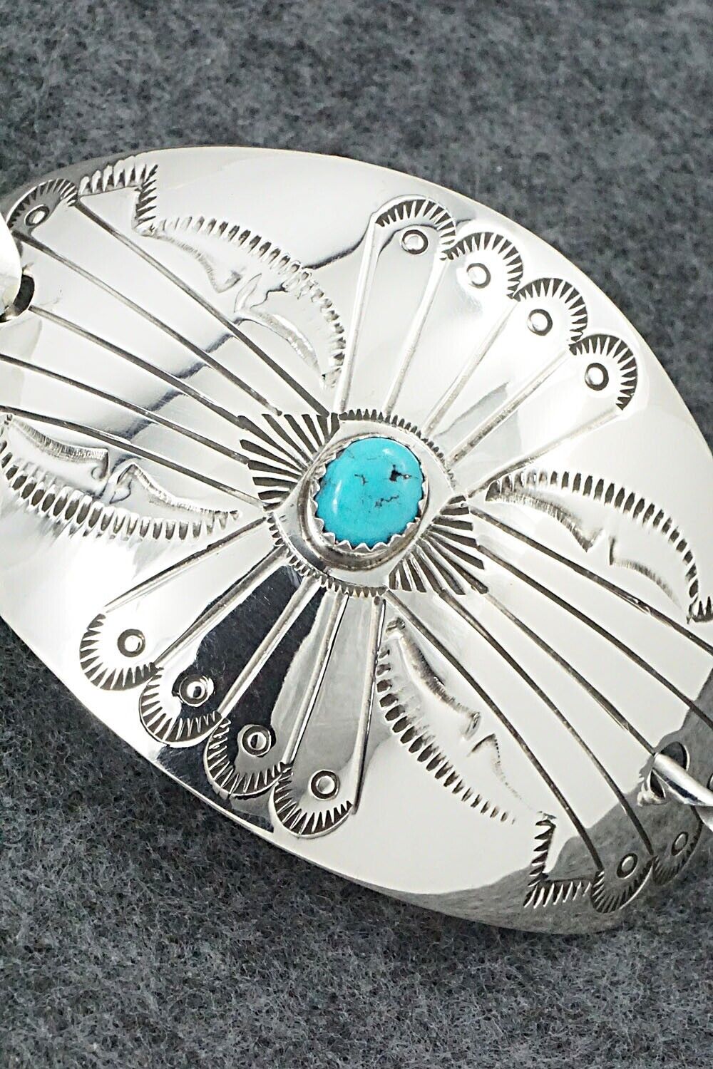 Turquoise & Sterling Silver Hair Pin - Jolene Begay