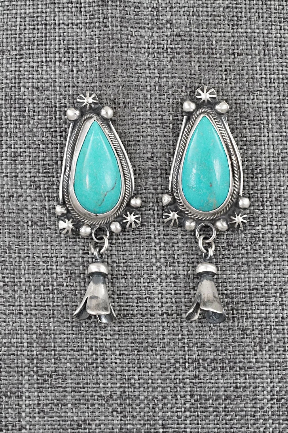 Turquoise & Sterling Silver Earrings - Bobby Johnson