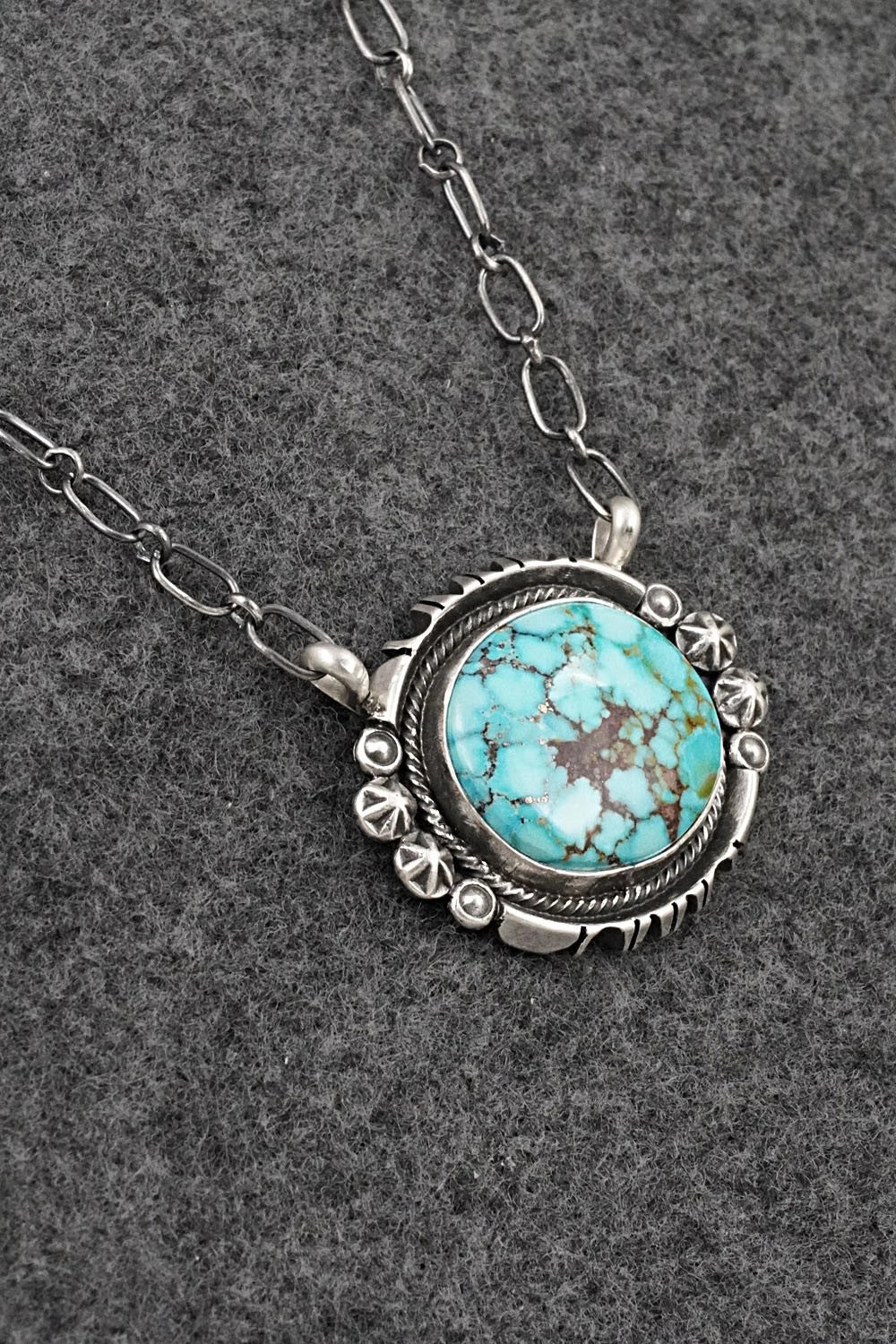 Turquoise & Sterling Silver Necklace - Marita Benally
