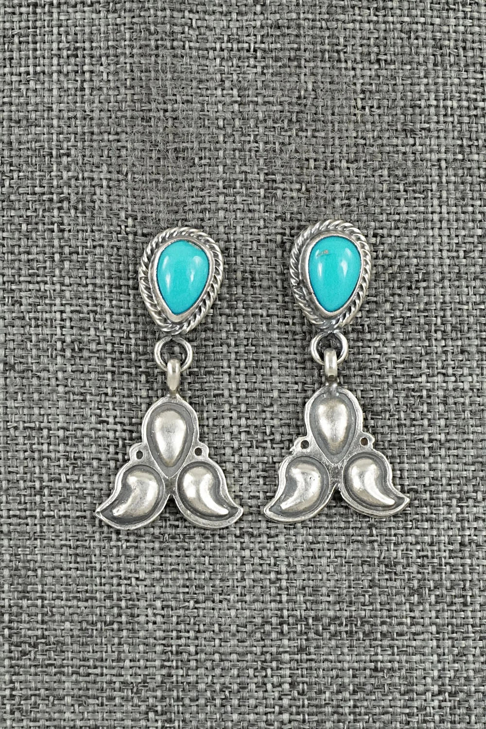 Turquoise & Sterling Silver Earrings - Sharon McCarthy