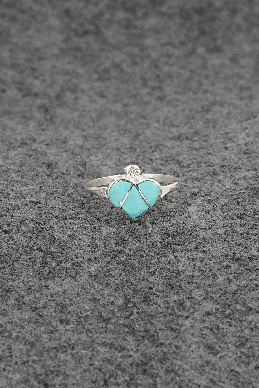Turquoise & Sterling Silver Ring - Ola Eriacho - Size 8.25