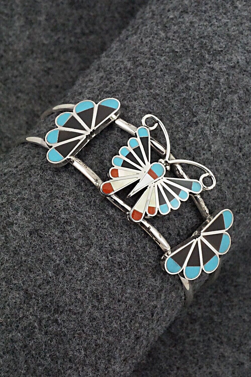 Multi-Stone & Sterling Silver Bracelet - Adrian Wallace