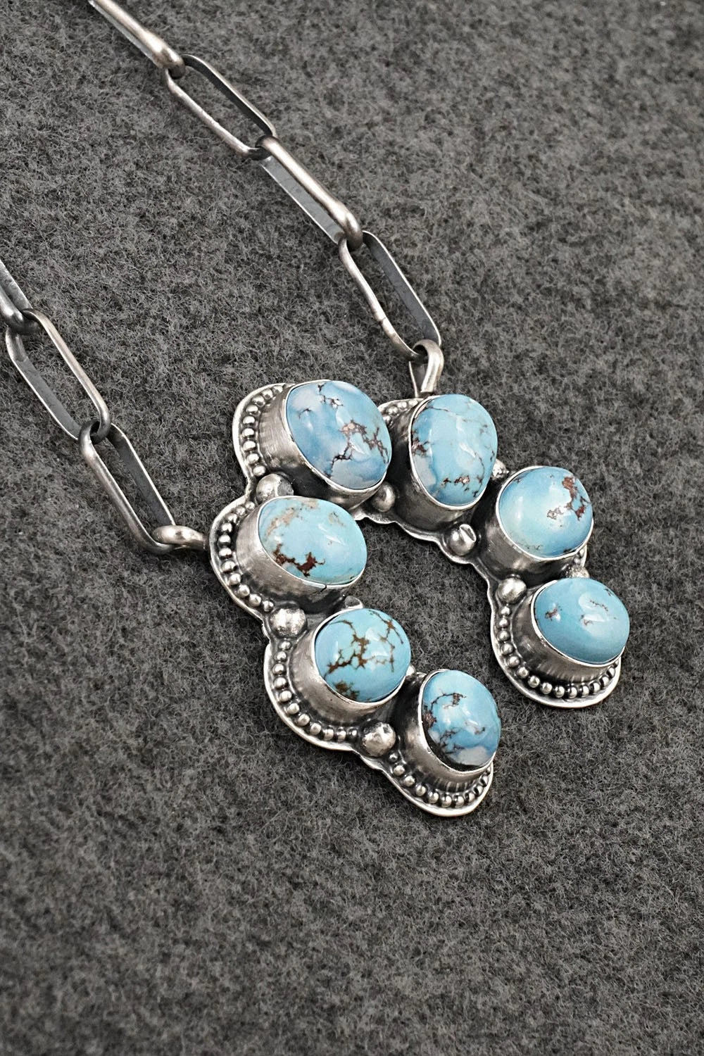 Turquoise & Sterling Silver Necklace - Darrin Livingston
