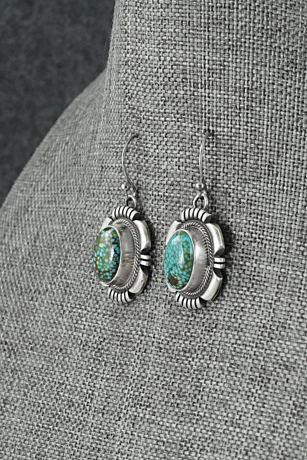 Turquoise & Sterling Silver Necklace and Earrings Set - Mark Yazzie